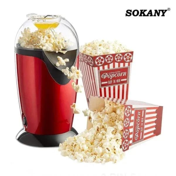 პოპკორნის აპარატი Sokany RH-288 – 1200W, ცხიმის გარეშე მომზადება