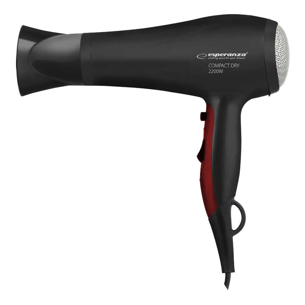 Фен для волос Esperanza EBH004K 2200W - быстрая сушка с функцией холодного воздуха