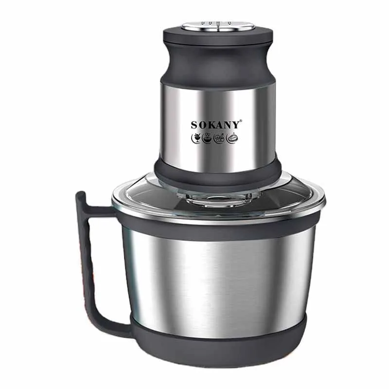 ჩოფერი Sokany SK-7027 - 800W, 3ლ ჯამი, 4 დანით — ფოტო 2 / 4