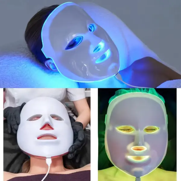 LED სინათლის თერაპიის სახის ნიღაბი – 7 ფერის LED Face Mask კანის მოვლისთვის 5